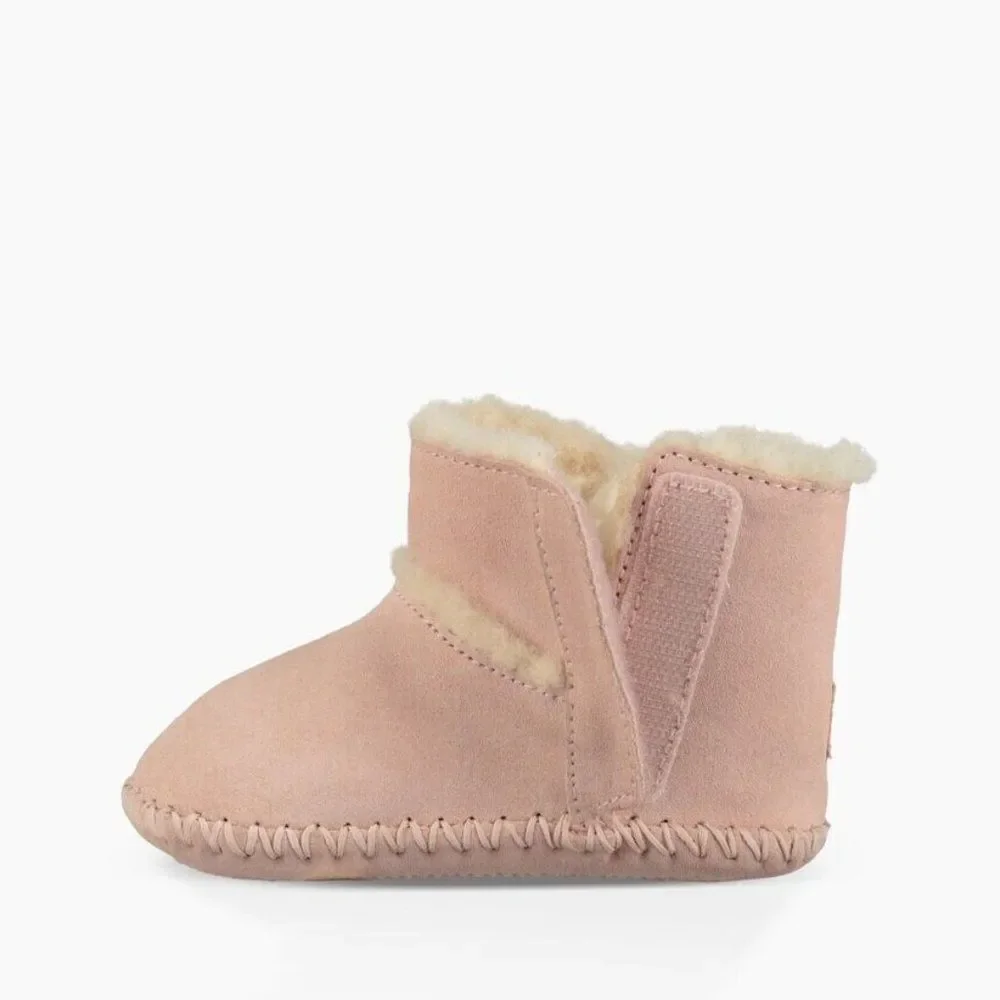 UGG Lemmy II 1018136I Toddler Kid's Baby Pink Suede & Sheepskin Bootie UGG367